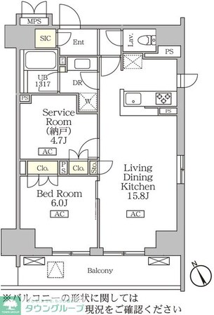リーフシティ市川 ザ・レジデンスの物件間取画像